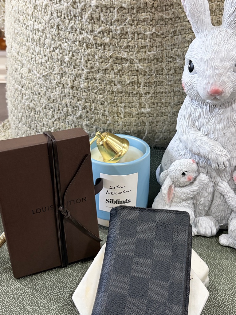 Louis Vuitton Men's Damier Graphite Key & Card Holder In Black/Grey